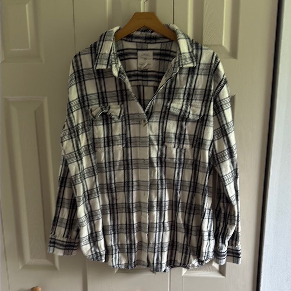 Japna Monochrome Plaid Shacket
